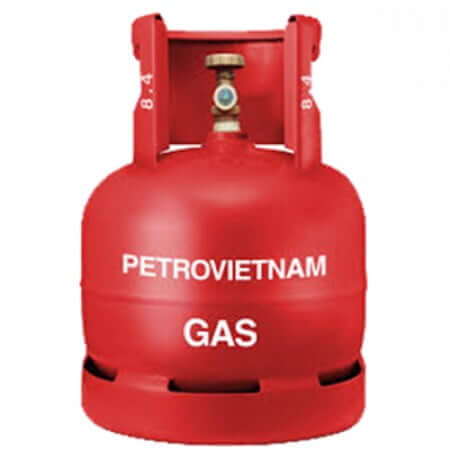 Bình gas 6kg màu đỏ hiệu PetroVietNam