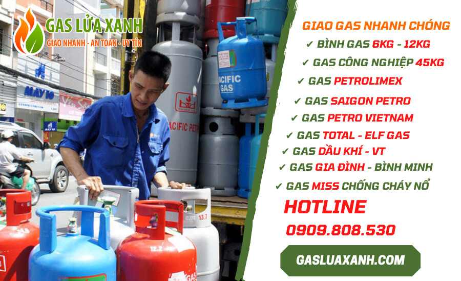 gas lửa xanh - giao gas nhanh Phường Tân Thới Hòa Quận Tân Phú