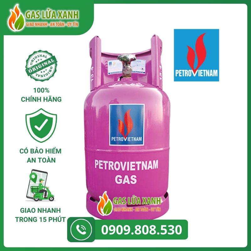 Bình Gas Petro VietNam 12kg màu hồng