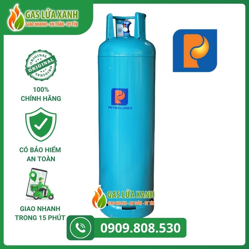 Bình gas Petrolimex 45kg màu xanh