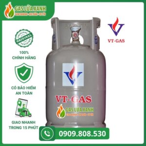 Bình gas VT Gas 12kg màu xám