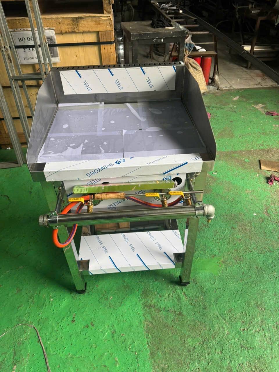 Bếp chiên nướng mặt phẳng Hàn Quốc loại nhỏ dùng gas