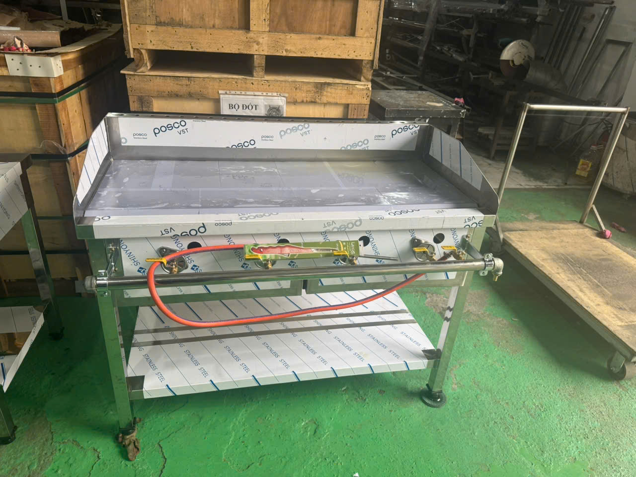 Bếp chiên nướng mặt phẳng Hàn Quốc loại nhỏ dùng gas