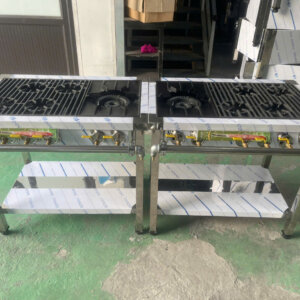 Bếp gas công nghiệp Hàn Quốc 1 họng to 4 họng nhỏ (2)