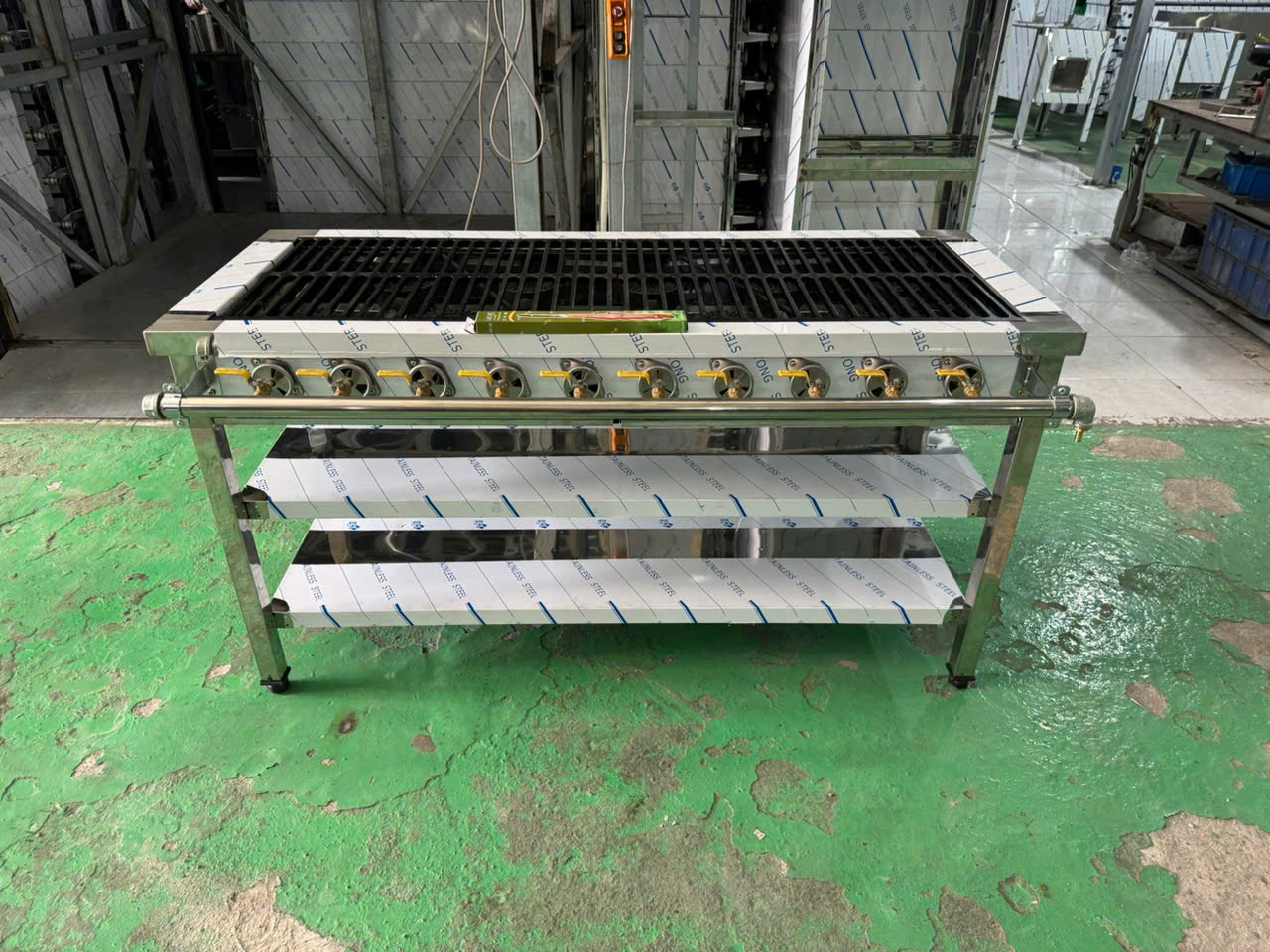 Bếp gas công nghiệp Hàn Quốc 10 họng nhỏ
