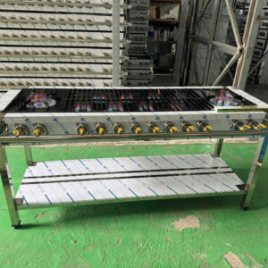 Bếp gas công nghiệp Hàn Quốc 2 họng to 8 họng nhỏ