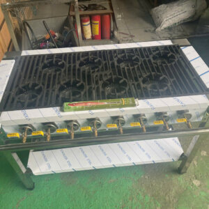 Bếp gas công nghiệp Hàn Quốc 8 họng nhỏ